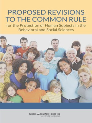 cover image of Proposed Revisions to the Common Rule for the Protection of Human Subjects in the Behavioral and Social Sciences